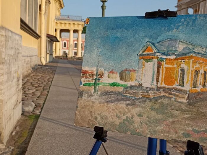 Пленэр в Петропавловской крепости